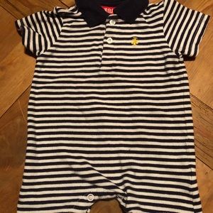 ‼️ 5/$40 Izod striped romper, 6-9 months